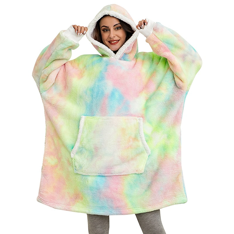 Kooshi - Winter Sherpa Oversized Hoodie Blanket