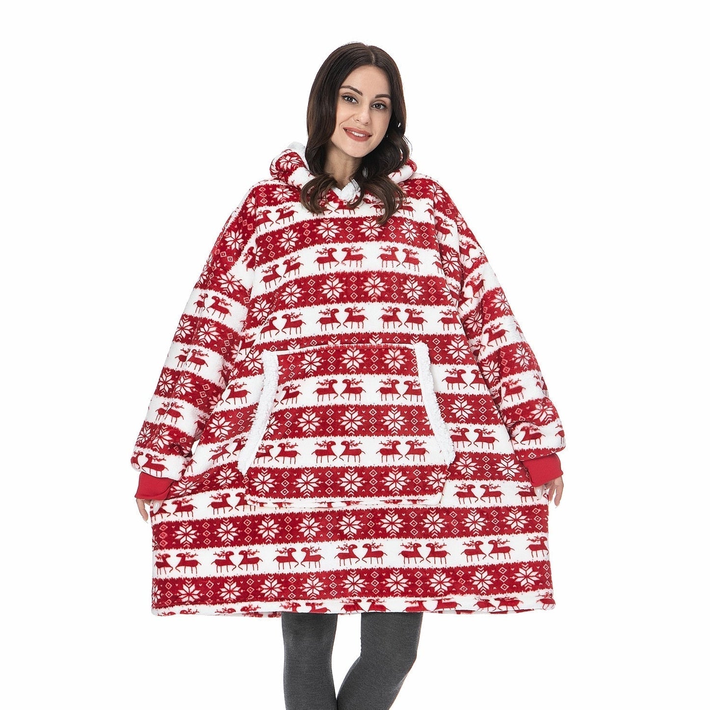 Kooshi - Winter Sherpa Oversized Hoodie Blanket