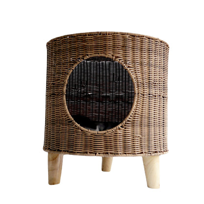 CozyCane™ Woven Cat Nest Bed