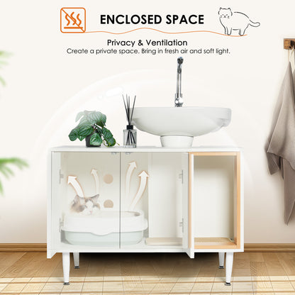 🐾 HideAway™ Cat Litter Cabinet & Bathroom Storage