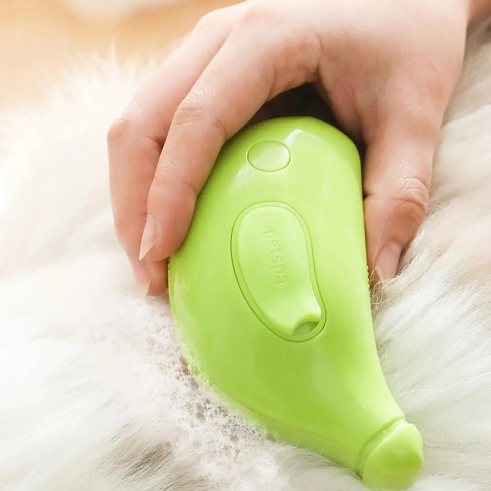 SteamClean™ Banana Pet Grooming Brush