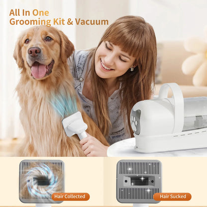 🐾 GroomPro™ 7-in-1 Pet Grooming Vacuum Kit