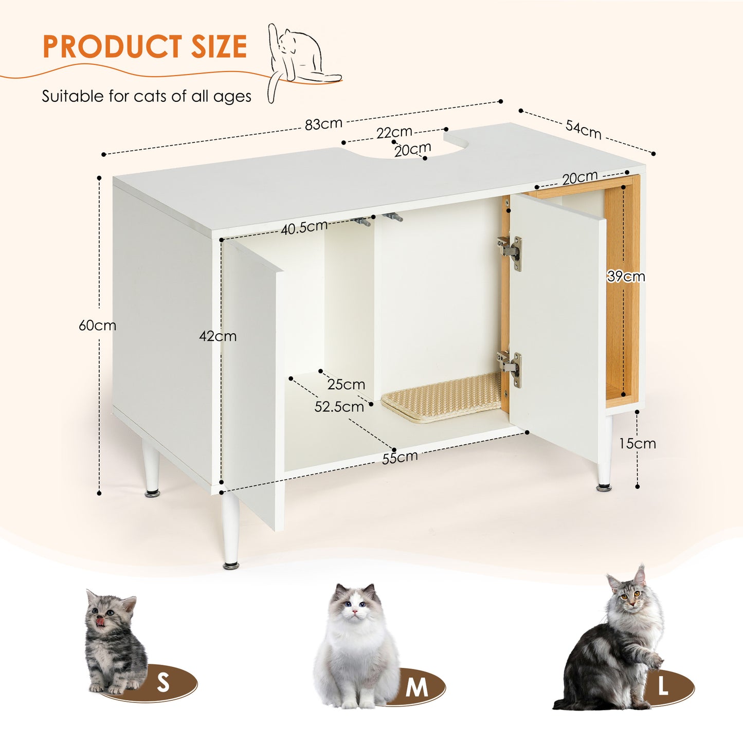 🐾 HideAway™ Cat Litter Cabinet & Bathroom Storage