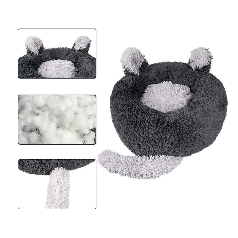 🐾 SnuggleNest- Calming Donut Pet Bed