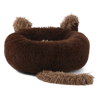 🐾 SnuggleNest- Calming Donut Pet Bed