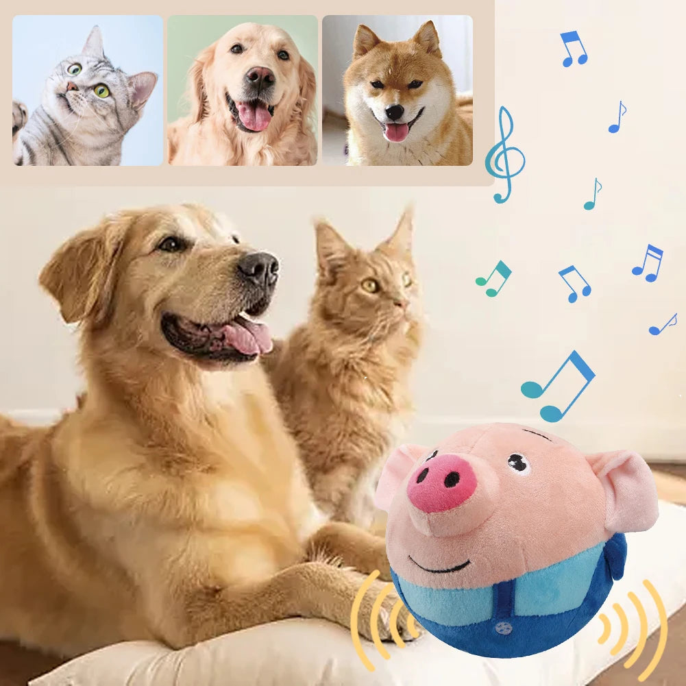 BounceBuddy-Interactive Talking Plush Ball for Dogs