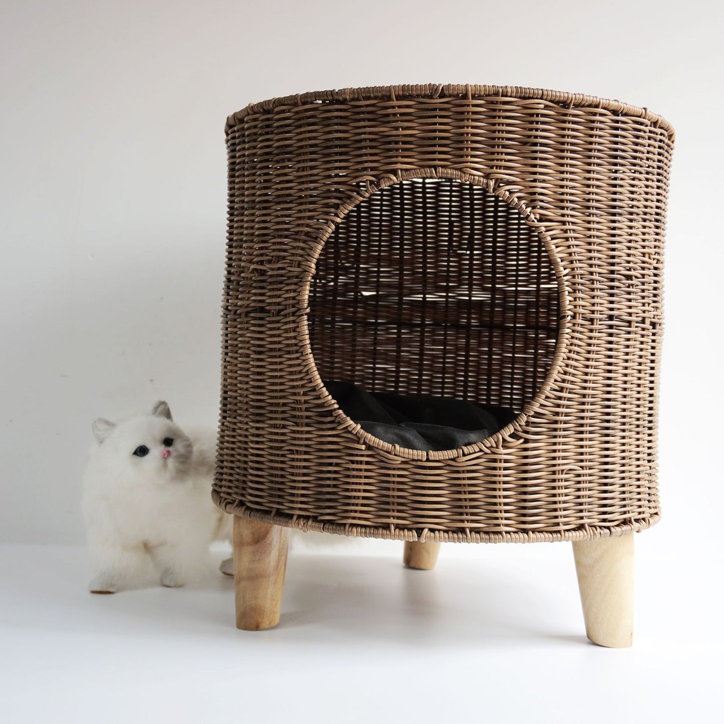 CozyCane™ Woven Cat Nest Bed
