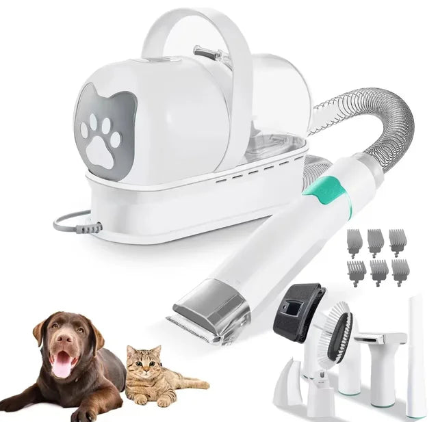 🐾 GroomPro™ 7-in-1 Pet Grooming Vacuum Kit
