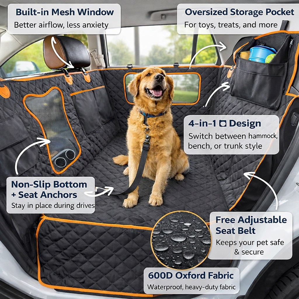 The ExtoSafe- Waterproof Pet Seat Cover