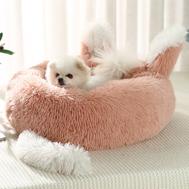 🐾 SnuggleNest- Calming Donut Pet Bed