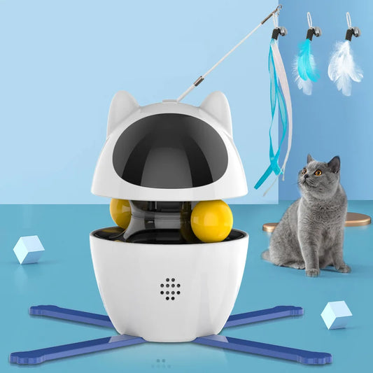 USB Rechargeable 4-in-1 Interactive Laser Cat Toy