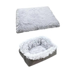 Two-In-One Plush Cat Bed + Laundry Bag