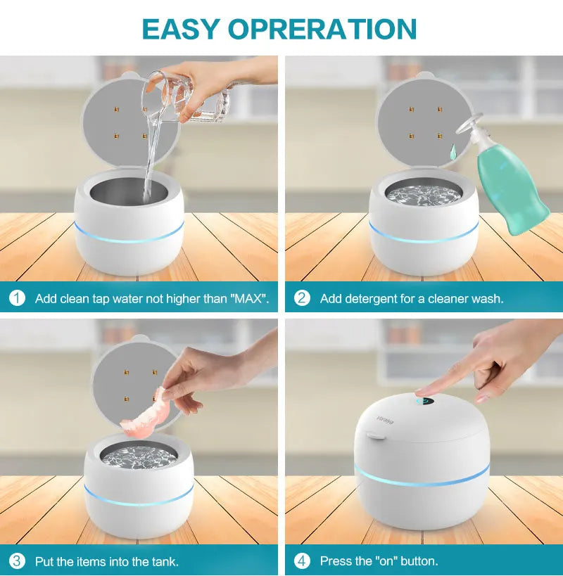 SonicShine – Ultrasonic Cleaner for Retainers, Dentures & Jewelry