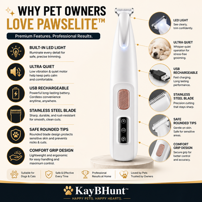 PawsElite-LED Precision Pet Grooming Trimmer